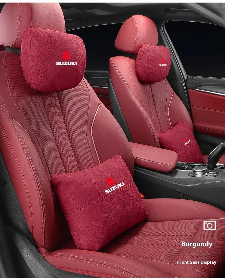 Suzuki Car Headrest & Waist Pillow - Beige Headrest