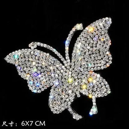 Bling Diamond Crystal Car Stickers Anti-Scratch Rhinestone Decals