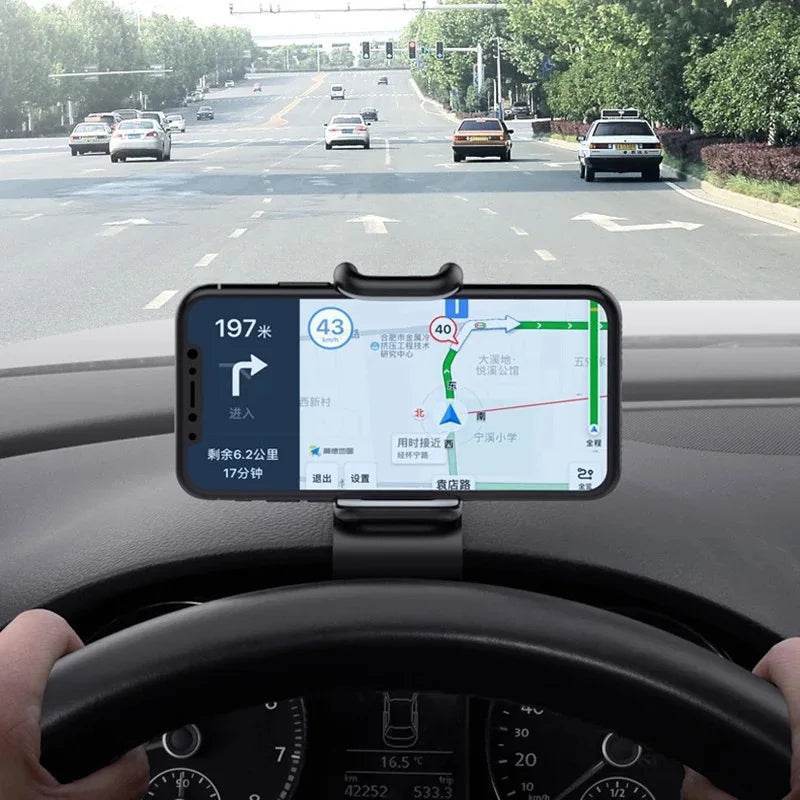 360° Rotatable Car Phone Holder – Universal Dashboard & Windshield Mount Stand - 