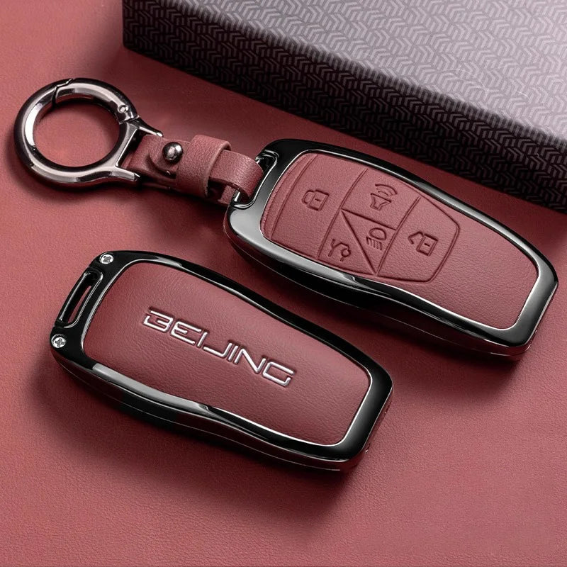 BAIC Leather Key Case