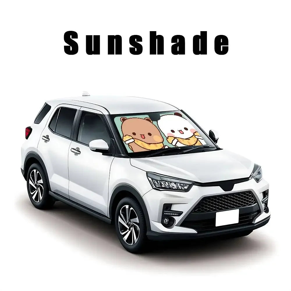 Bubu Dudu Universal Car Sunshade Windscreen Folding Visor Cover - I
