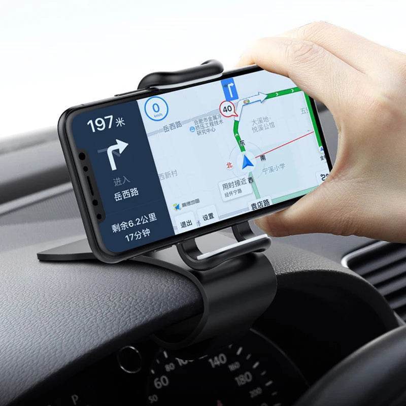 360° Rotatable Car Phone Holder – Universal Dashboard & Windshield Mount Stand - 