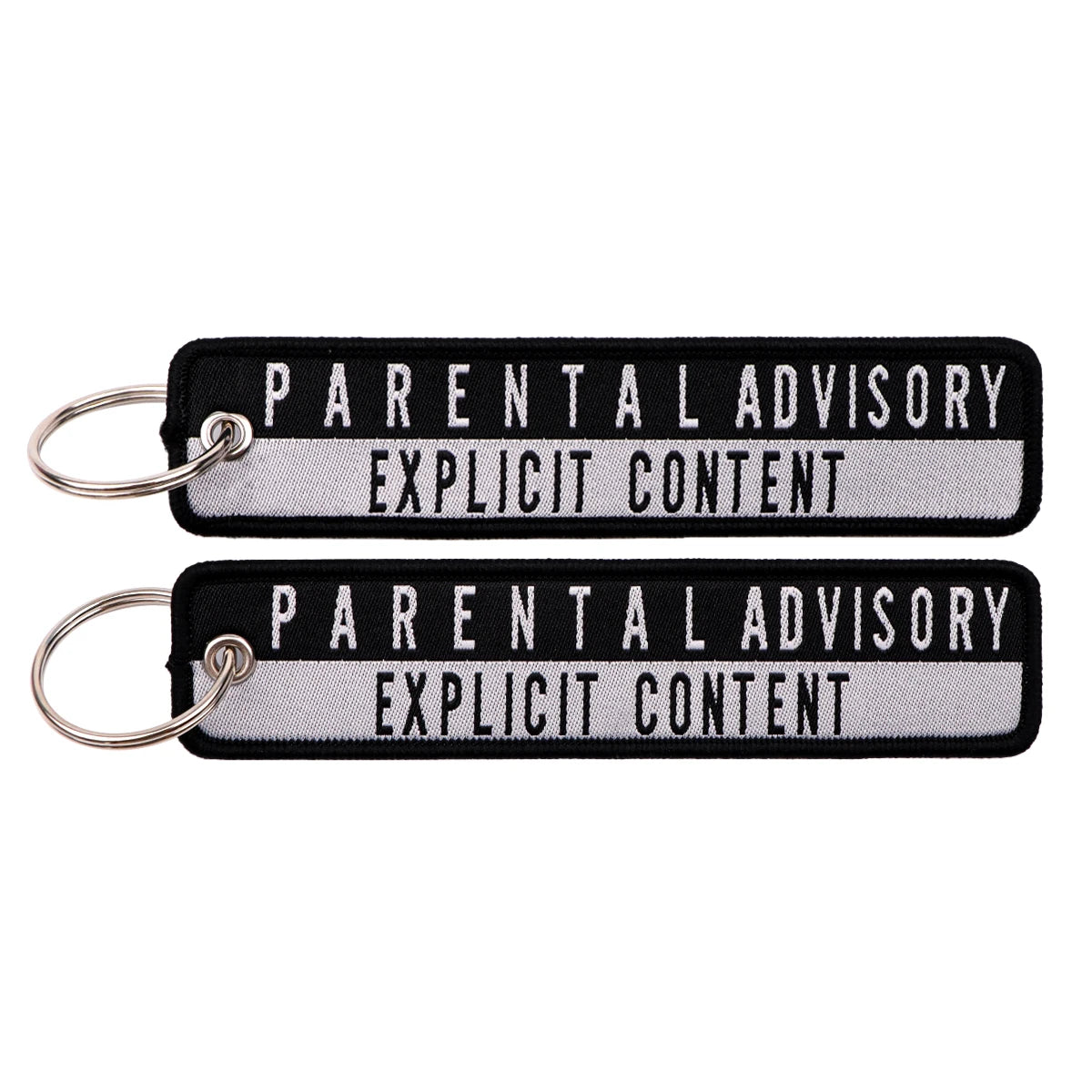 Embroidered Keys Tag Keychain - Personalized Key Identifier Fob