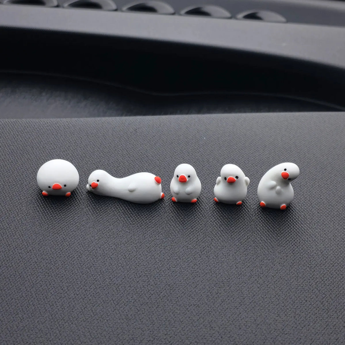 5-Piece Cute Duck Car Ornaments Set