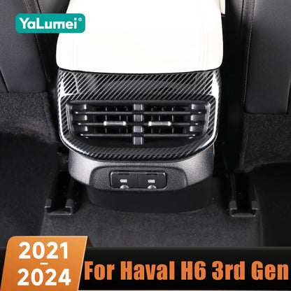 Carbon Fibre-Style Haval H6 Rear Air Vent Frame Trim