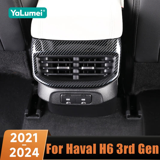 Carbon Fibre-Style Haval H6 Rear Air Vent Frame Trim