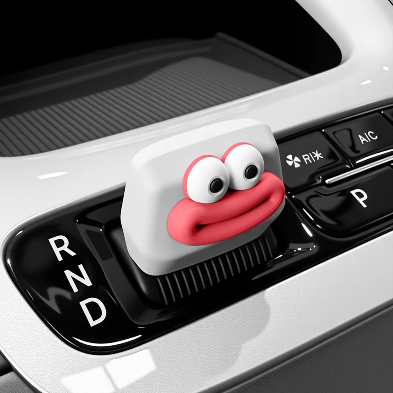 Geely EX2 / Proton e.MAS 5 Silicone Gear Shift Cover - Geely star wish-sky mirror white [red-sausage mouth] handlebar cove…