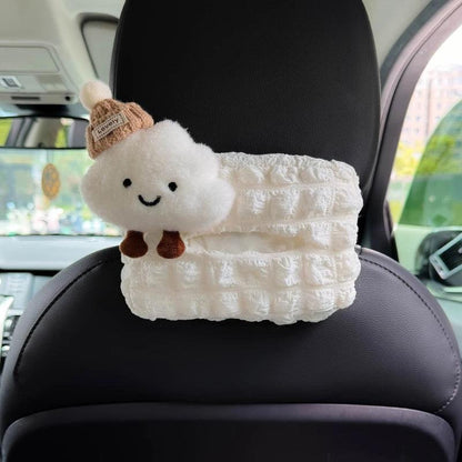 Panda Car Tissue Holder - Hanging Napkin Dispenser for Headrest