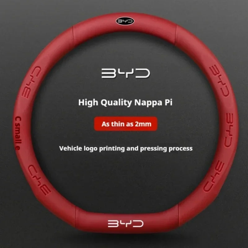 BYD Premium Leather Steering Wheel Cover