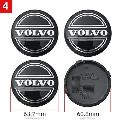 4pcs 64mm Volvo Wheel Center Caps