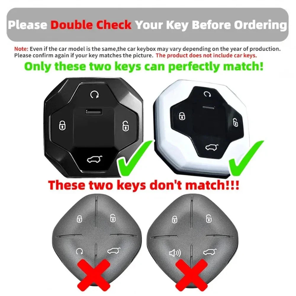 Silicone Key Case Cover for Chery Jetour Genesis Traveller X90