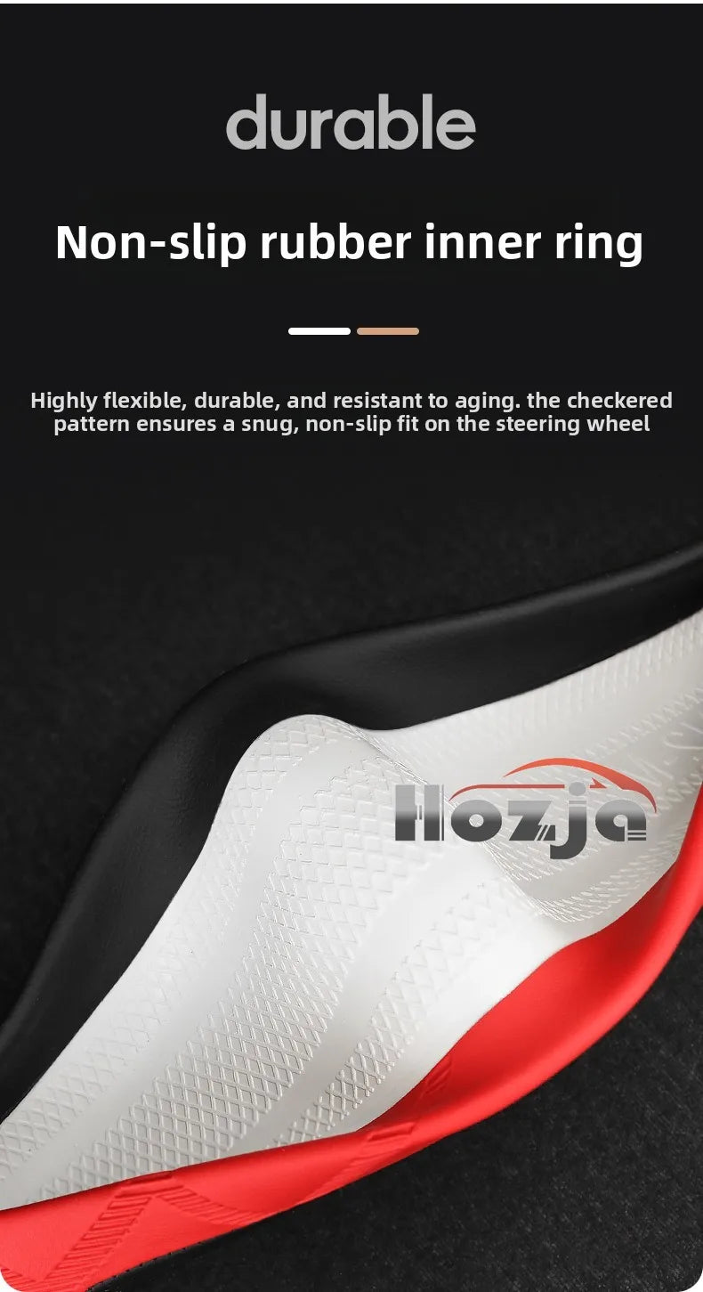 Leather Car Steering Wheel Cover for Audi Q3 Q5 A3 A5 RS3 Q7 A6 SQ5 S3 A5L 2025 2026 Accessories