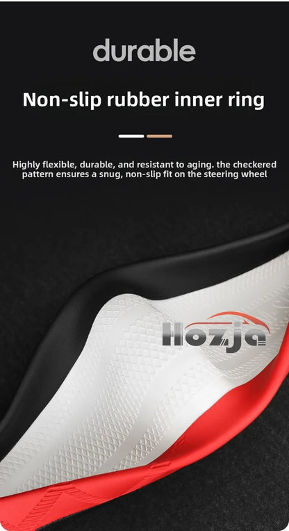 Leather Car Steering Wheel Cover for Audi Q3 Q5 A3 A5 RS3 Q7 A6 SQ5 S3 A5L 2025 2026 Accessories