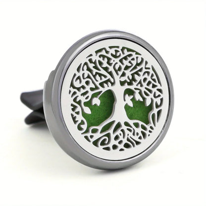 Refillable Car Air Freshener Vent Clip with 10 Pads - A