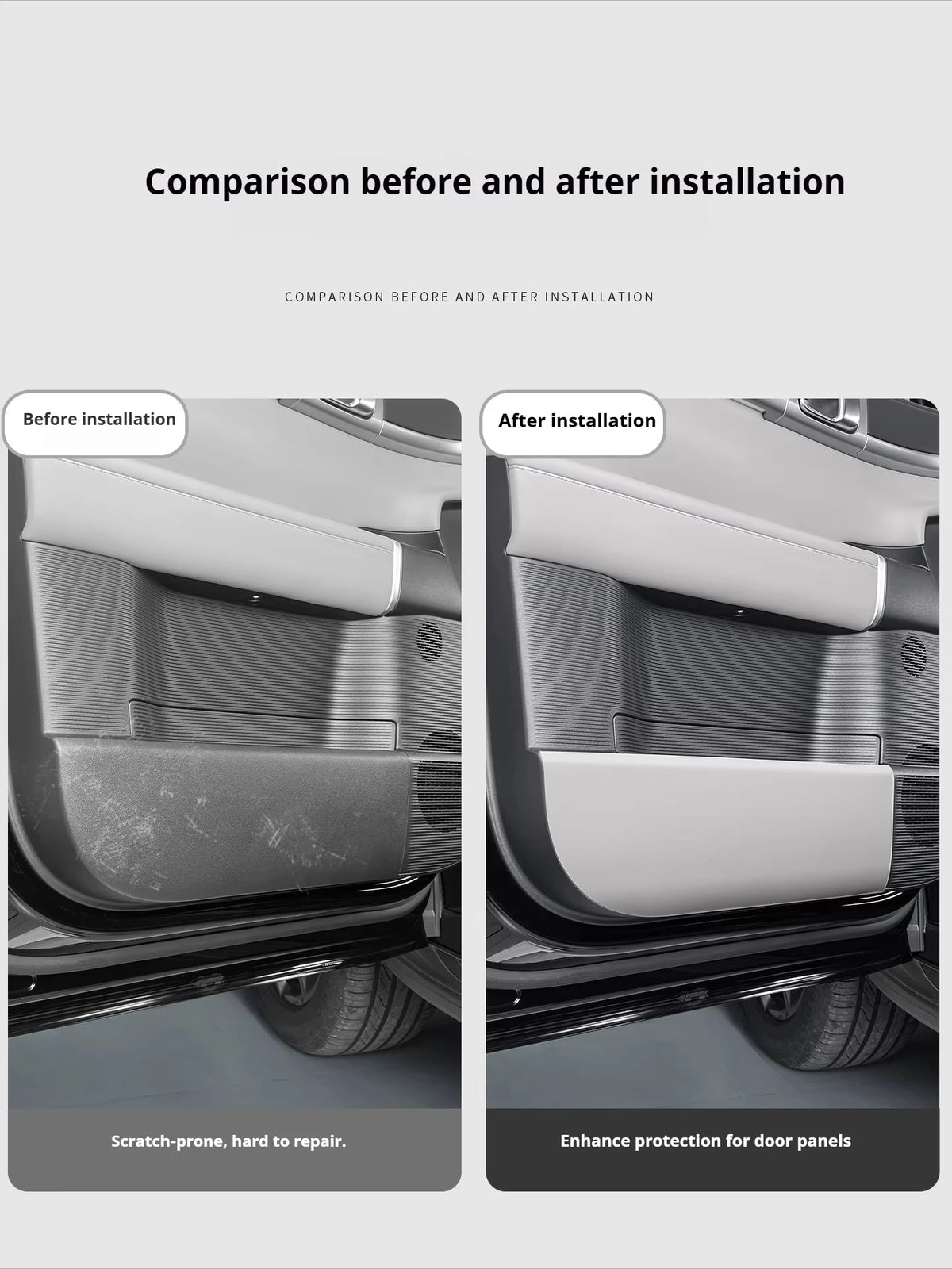 BYD Ti7 Leather Door Anti-Kick Protector Pads