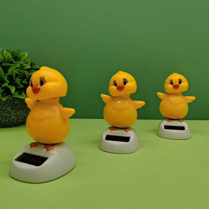 Solar Shaking Head Chicken – Car Dashboard Decoration - 