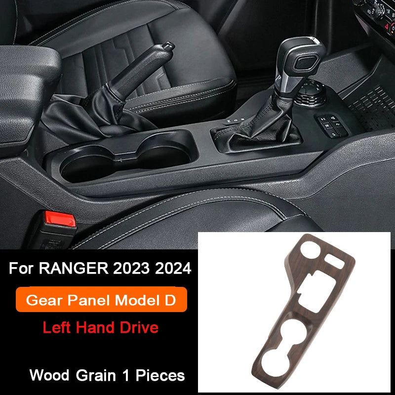 Ford Ranger Wildtrak Wood Grain Trim - Gear Panel D LHD