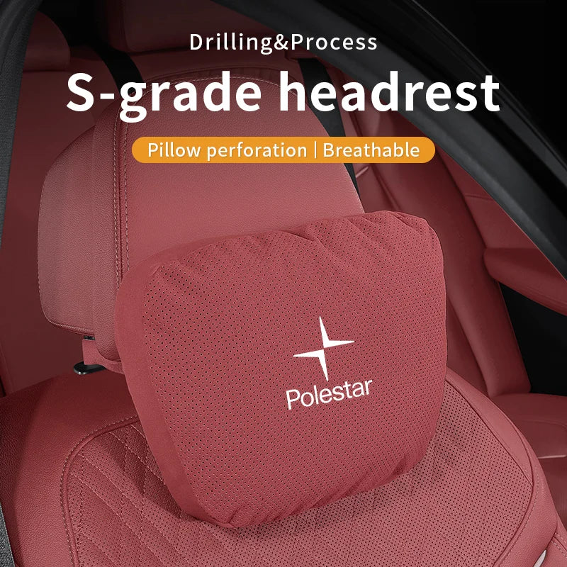 Polestar Car Headrest Neck & Lumbar Support Cushion