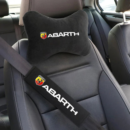 Abarth Car Neck Pillow & Seat Belt Shoulder Pad
