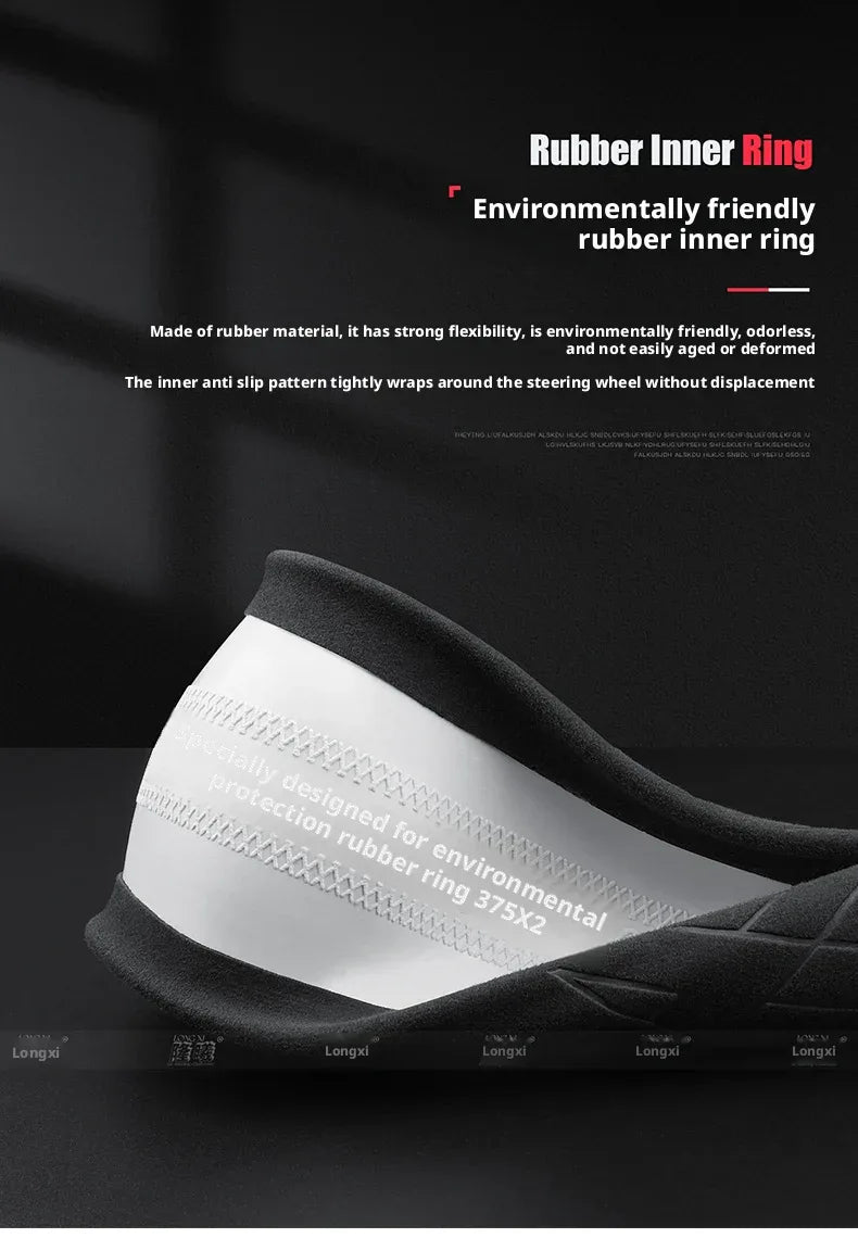 Roewe Leather Steering Wheel Cover - D orange