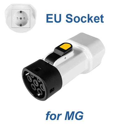 Type2 V2L Discharger Adapter 16A 3.5KW EU Socket for BYD MG Renault