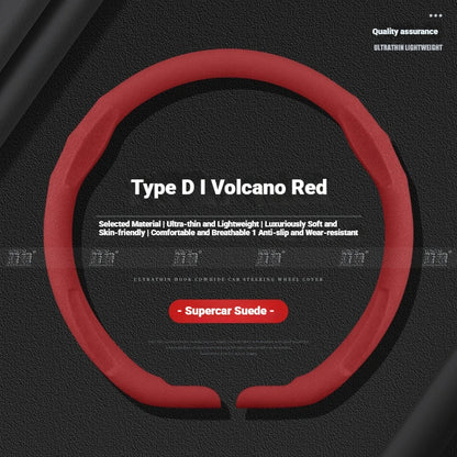 NIO Ultra-Thin Snap-On Steering Wheel Cover - Red (Style B)