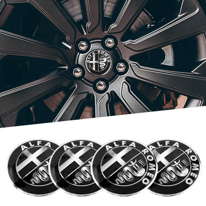 Alfa Romeo 4C 159 Spider Giulietta 56mm Car Wheel Center Hub Cap 4Pcs