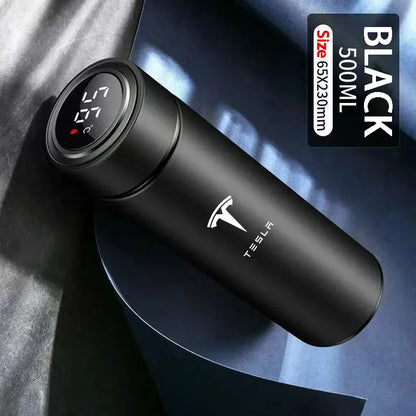 Tesla 500ML Smart Thermos Cup - Blue