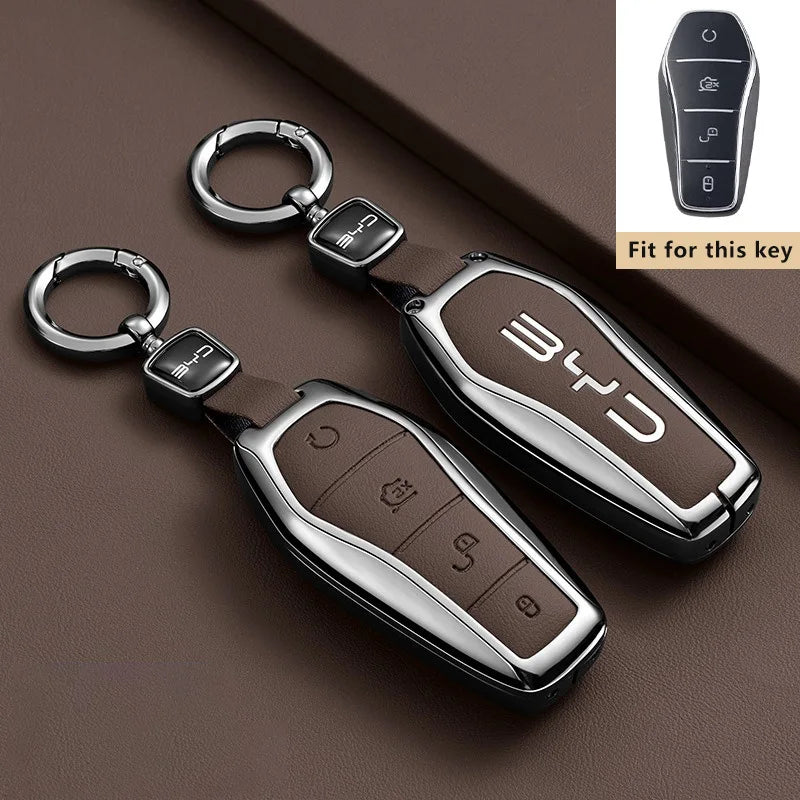 Zinc Alloy Key Case for BYD Tang L EV DM DMi Remote Fob Protection