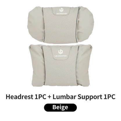 Leapmotor Car Seat Headrest & Lumbar Support Pillow Set