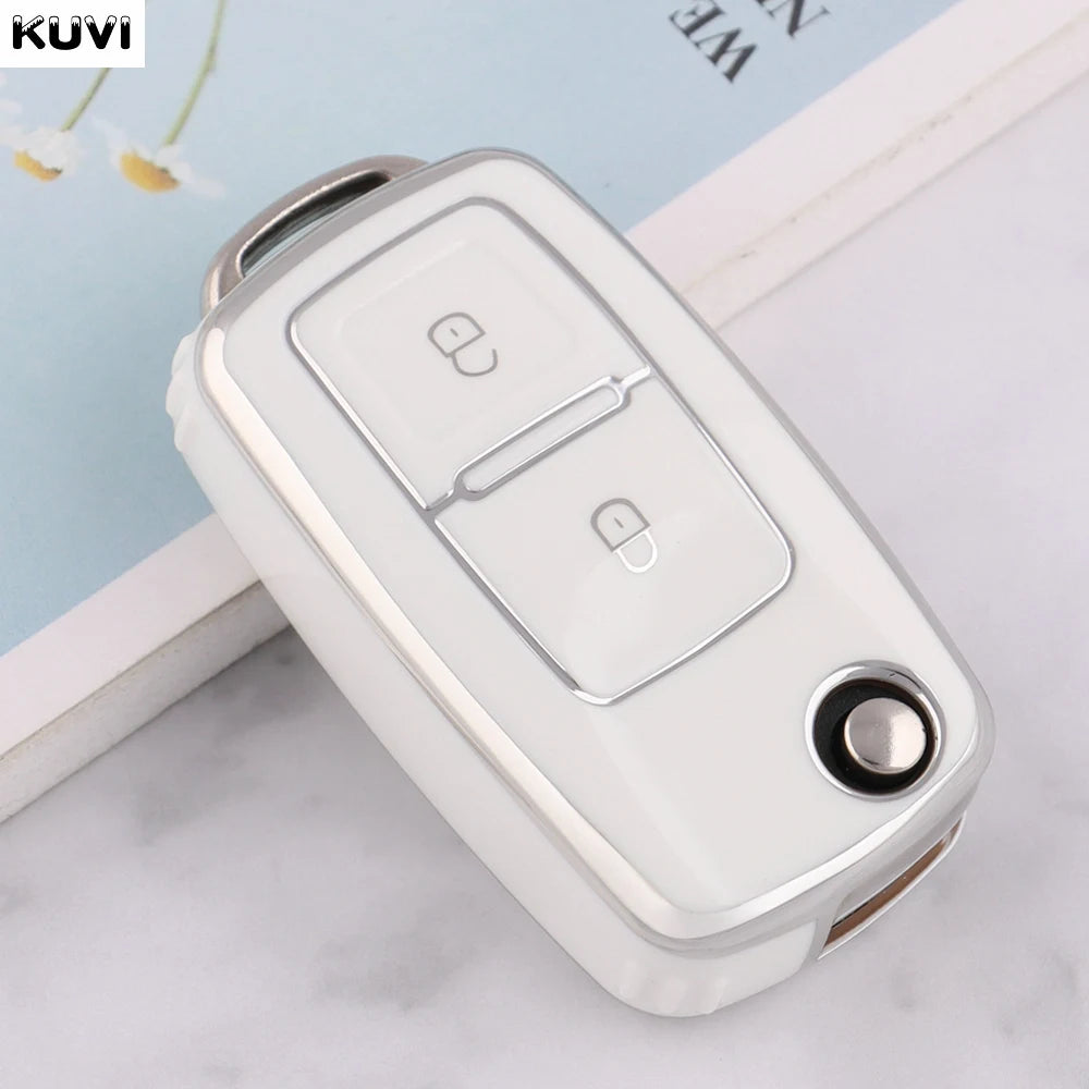VW Polo, Golf MK4–MK6 & Passat TPU Key Case — 2 or 3 Button