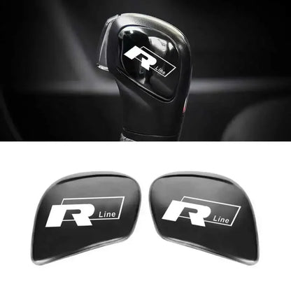 VW R-Line Gear Shift Knob Emblem Stickers