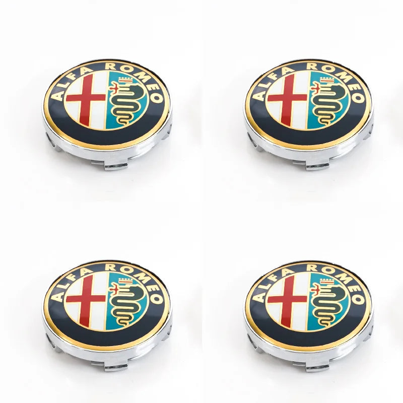 Alfa Romeo 4C 159 Spider Giulietta 56mm Car Wheel Center Hub Cap 4Pcs