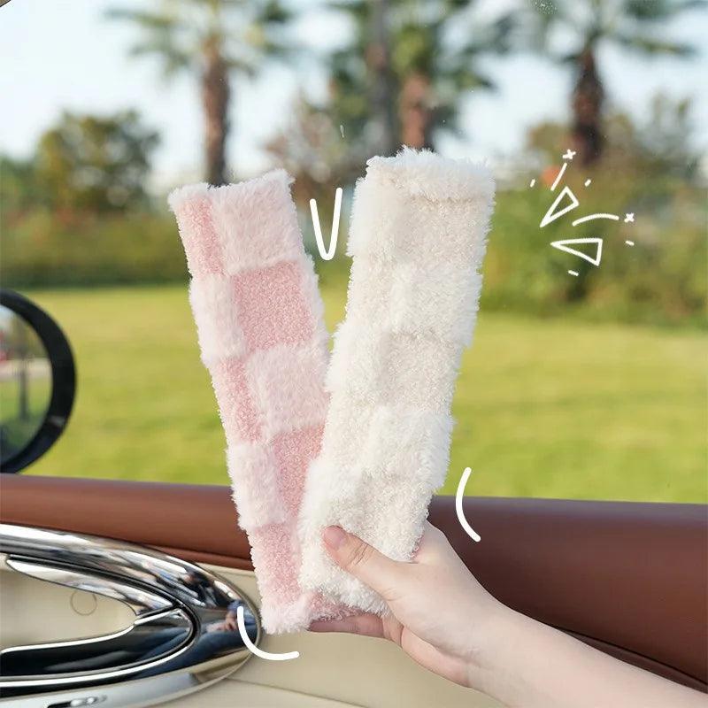 Kids Plush Seatbelt Cover Cartoon Cushion Shoulder Strap Pad