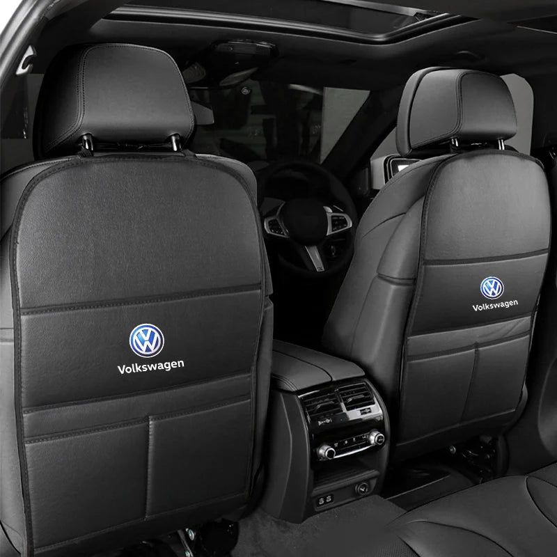 VW Car Seat Back Protector Anti-Kick Mat Storage Bag Golf Tiguan