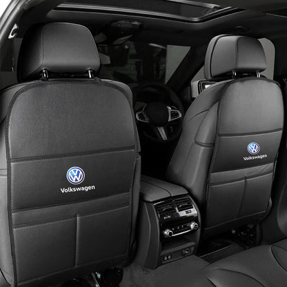 VW Car Seat Back Protector Anti-Kick Mat Storage Bag Golf Tiguan