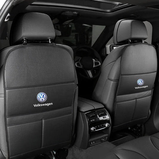 VW Car Seat Back Protector Anti-Kick Mat Storage Bag Golf Tiguan