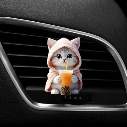 Cat Car Air Freshener Vent Clips – Aromatherapy Diffuser & Interior Decoration - B