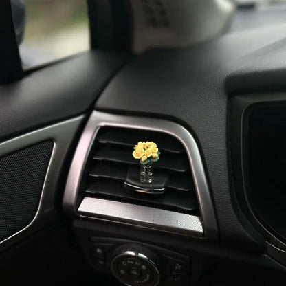 Mini Rose & Sunflower Car Vase