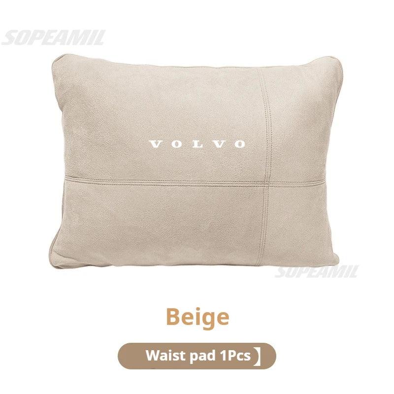 Volvo Car Headrest & Lumbar Support Pillow - Beige Waist pillow