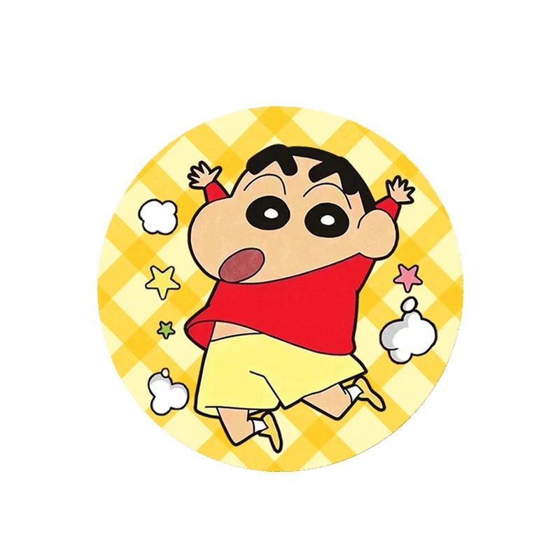 Anti-Slip Crayon Shin-chan Car Cup Coasters Set Interior Pads
