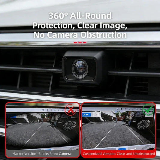 Universal Car Camera Lens Protector 360° Clear Cover Kit Front Bumper