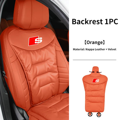 Audi Seat Covers | Universal Front & Rear Cushion Protectors - Cushion Mocha Brown