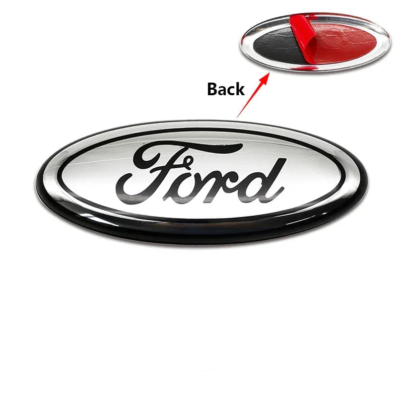 Ford 14.5cm Metal Front Grille & Trunk Logo Badge Emblem - B
