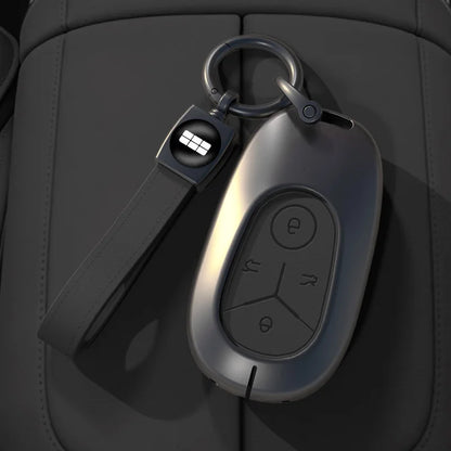 Geely Geome Dream Zinc Alloy Smart Key Cover - H-Grey-Black