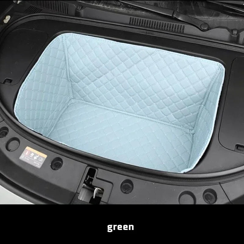 Geely EX2 Front Cargo Liner – Leather-Style Protection Mat - green