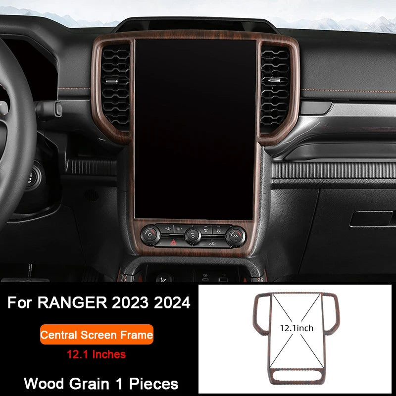 Ford Ranger Wildtrak Wood Grain Trim - Central Screen 12.1