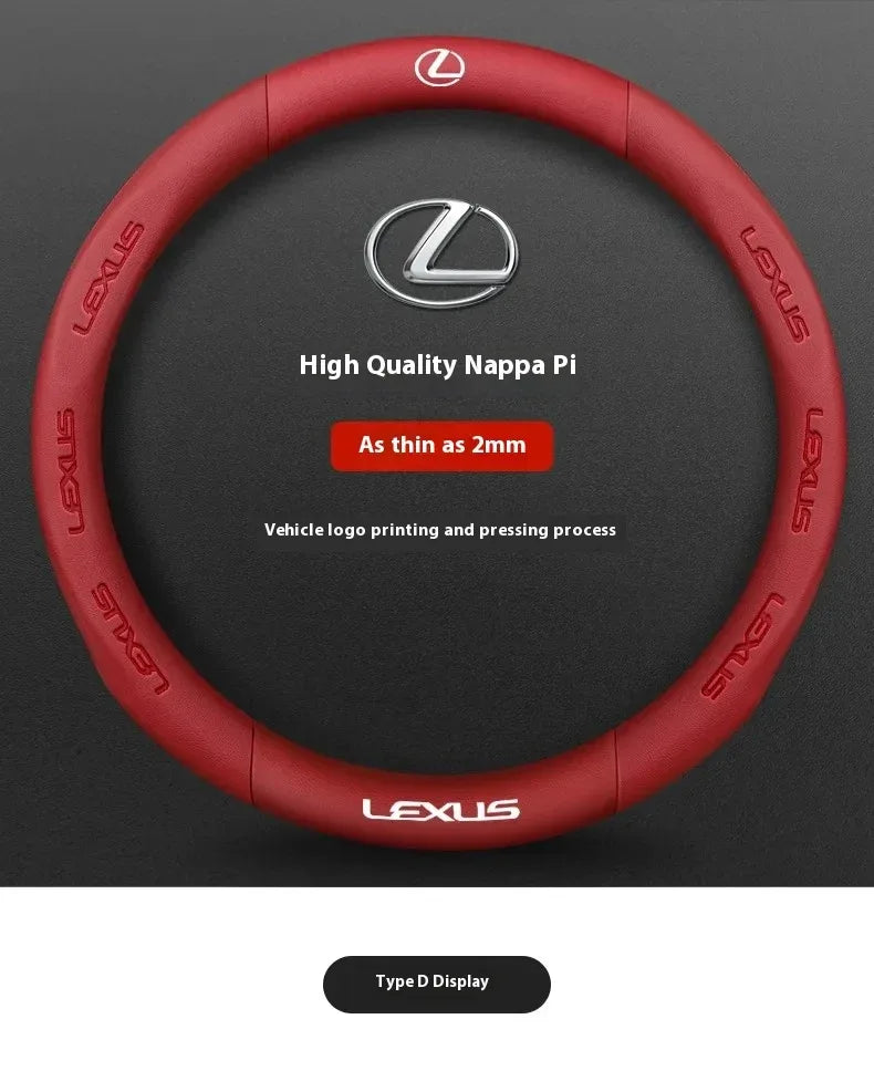 Lexus ES RX NX IS GS Suede Carbon Fiber Steering Wheel Cover - Ventilate Carbon