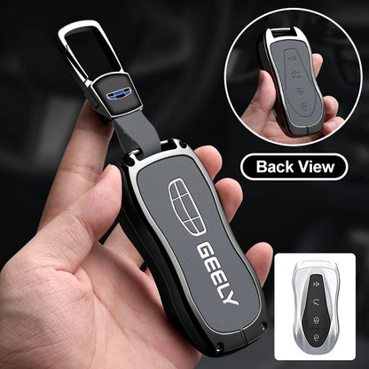 Metal Car Key Fob Cover For Geely Tugella Azkarra Xingyue Boyue