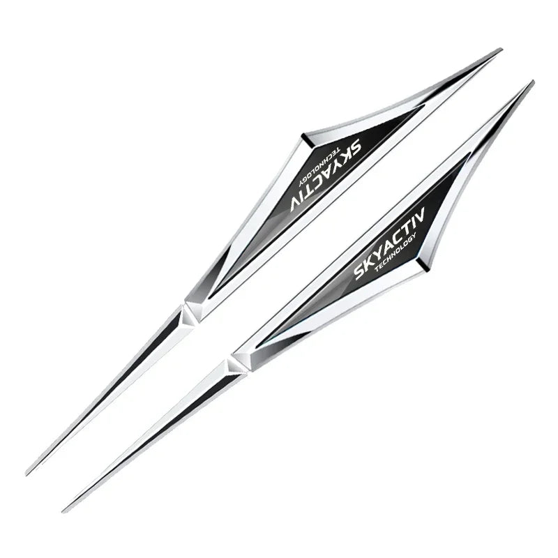 Mazda 3D Alloy Car Stickers – 2-Piece Decorative Emblem Set